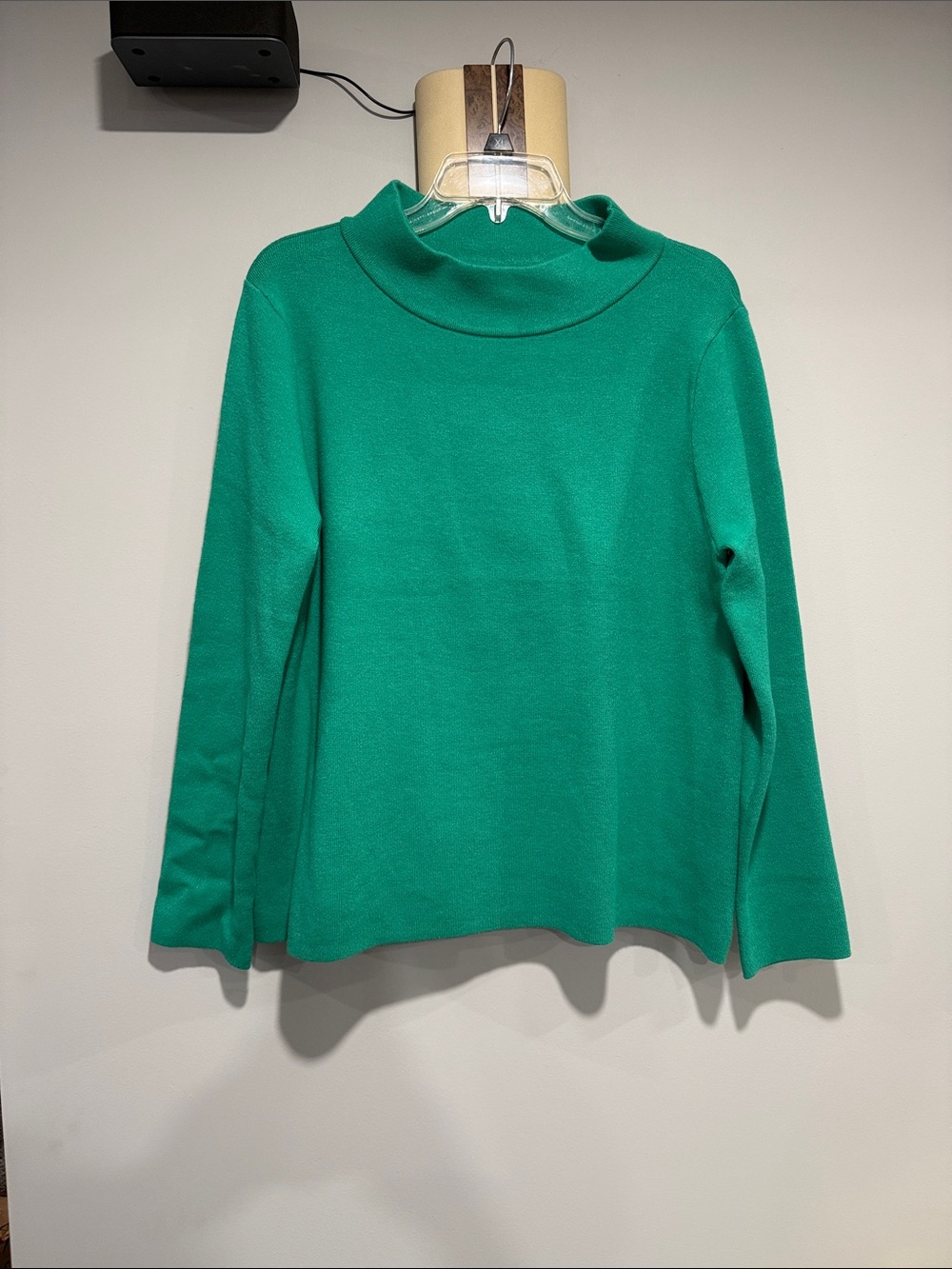 Women’s Green Mock Neck Sweater